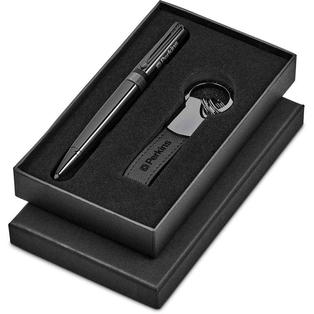 Alex Varga Nilsson Gift Set: Elegant Pen and Keyholder - Brand your company Logo! Get a quote - Promo Lingo