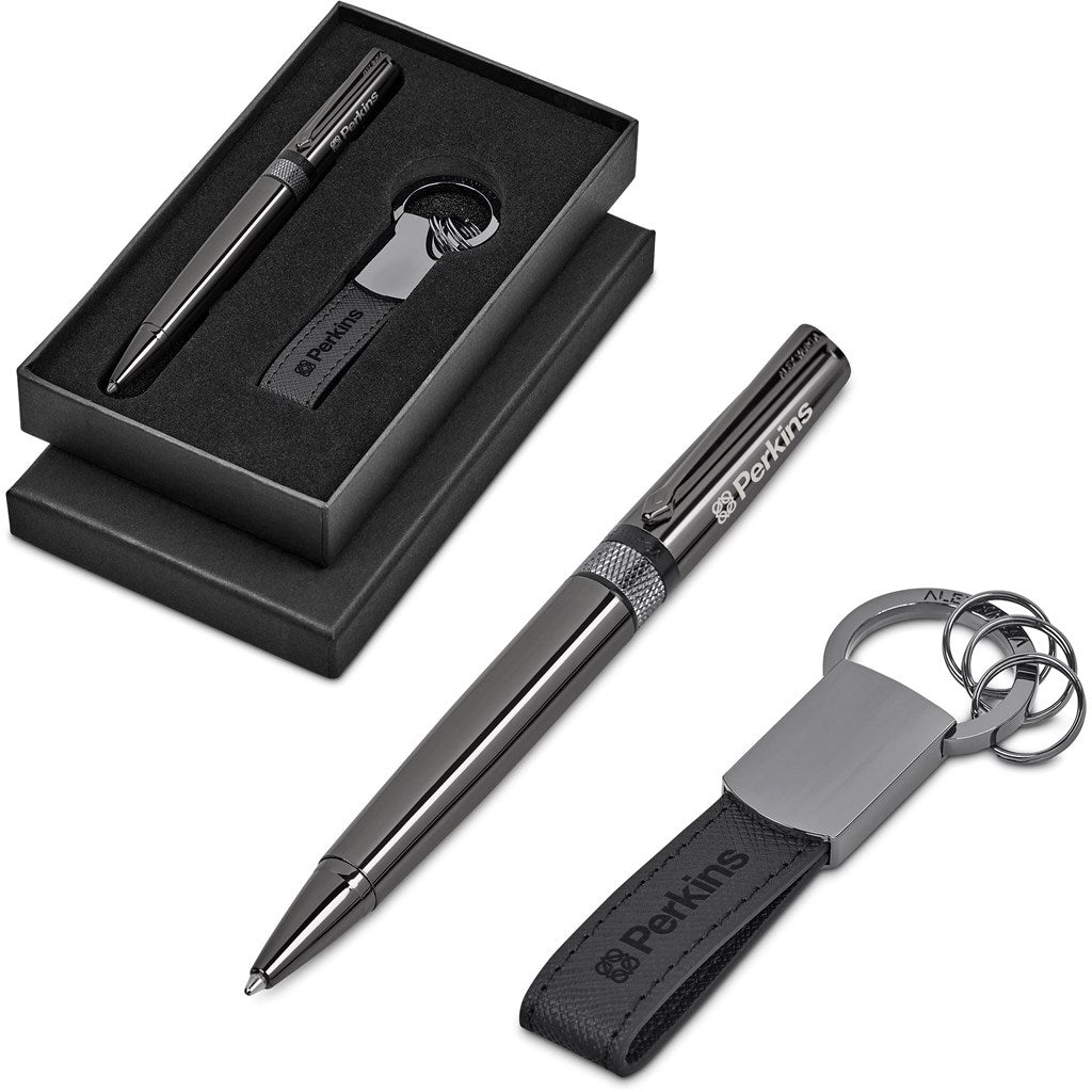 Alex Varga Nilsson Gift Set: Elegant Pen and Keyholder - Brand your company Logo! Get a quote - Promo Lingo