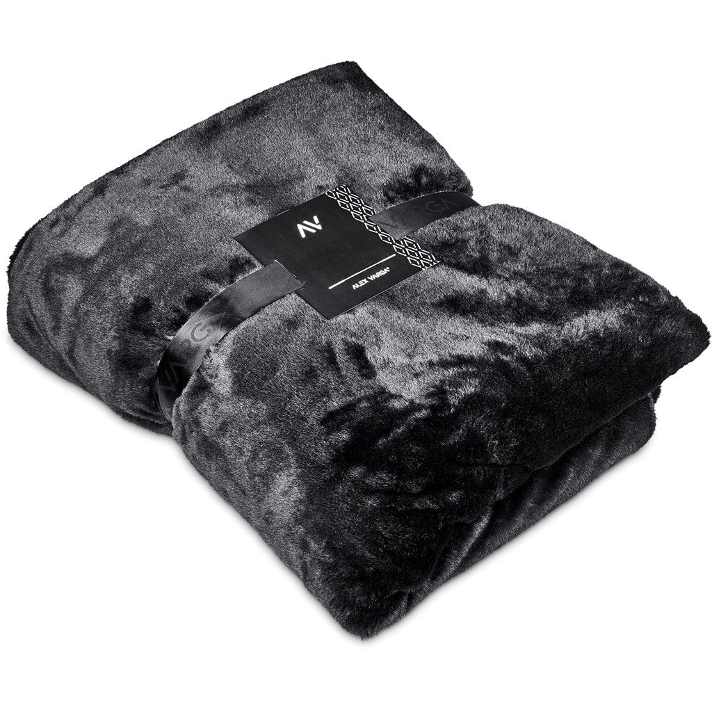 Alex Varga Palazzo Faux Fur Fleece Blanket - Luxurious Comfort - Brand your company Logo! Get a quote - Promo Lingo