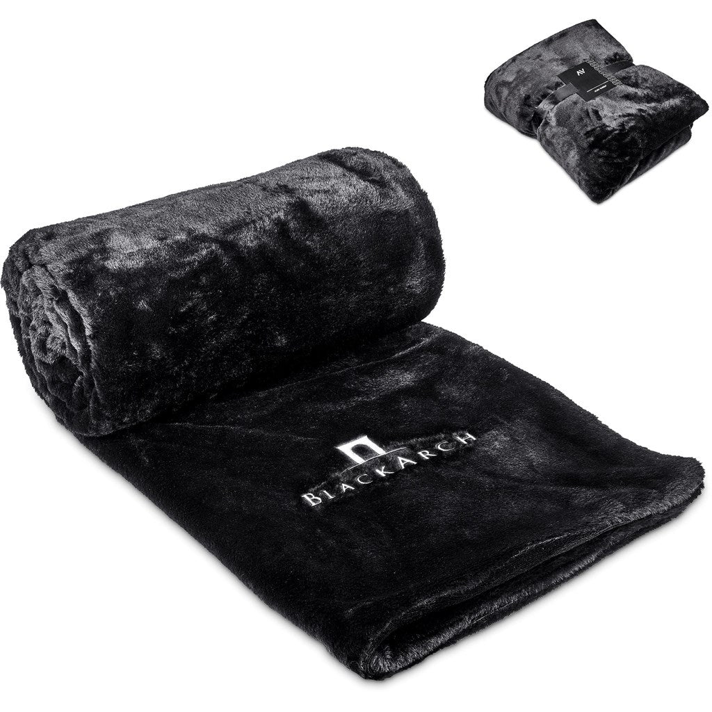 Alex Varga Palazzo Faux Fur Fleece Blanket - Luxurious Comfort - Brand your company Logo! Get a quote - Promo Lingo