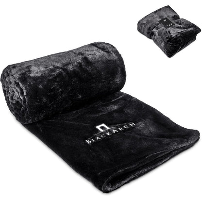 Alex Varga Palazzo Faux Fur Fleece Blanket - Luxurious Comfort - Brand your company Logo! Get a quote - Promo Lingo
