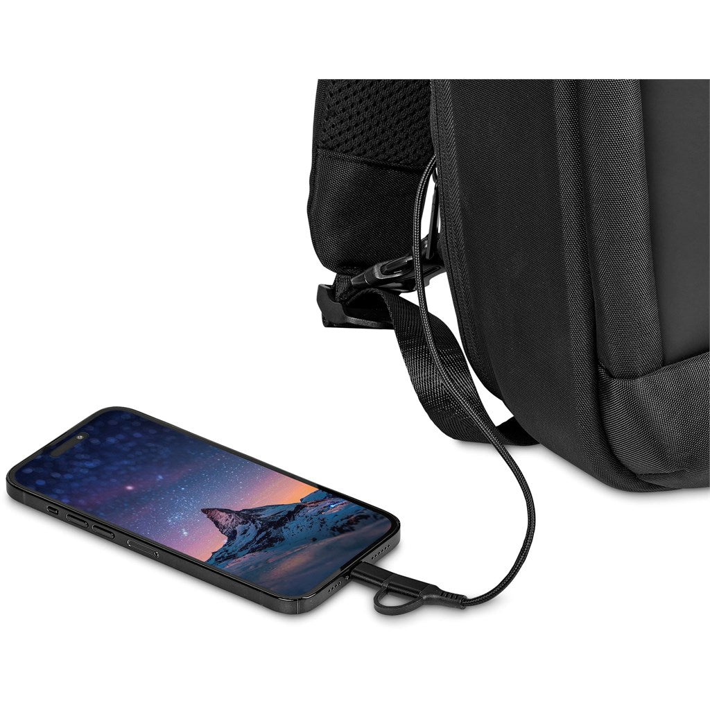 Alex Varga Tremezzo Laptop Backpack with Charging Port - Brand your company Logo! Get a quote - Promo Lingo