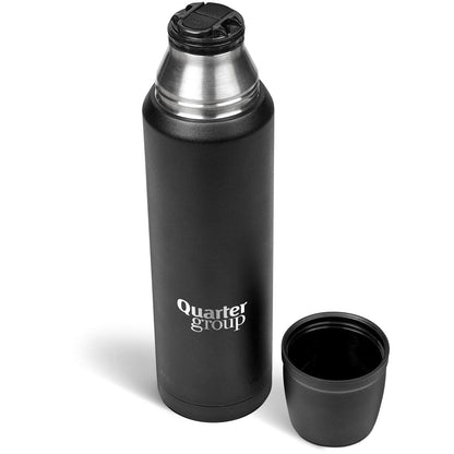 Alex Varga Valhalla Stainless Steel Vacuum Flask – 1 Litre Elegant Design for Hot or Cold Beverages - Brand your company Logo! Get a quote - Promo Lingo