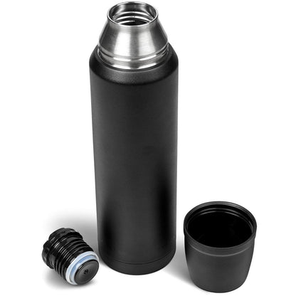 Alex Varga Valhalla Stainless Steel Vacuum Flask – 1 Litre Elegant Design for Hot or Cold Beverages - Brand your company Logo! Get a quote - Promo Lingo