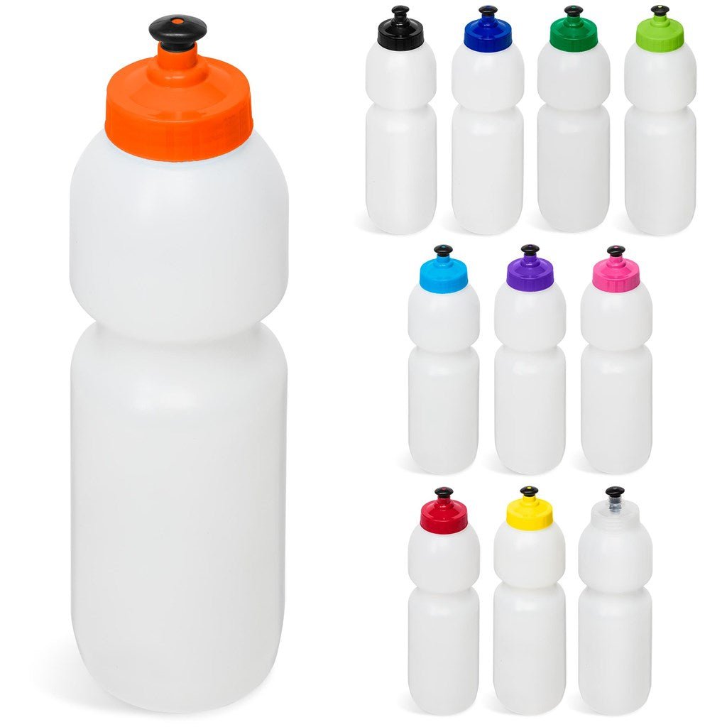 Alpine Plastic Water Bottle - 800ml BPA Free & Colorful Spout - Brand your company Logo! Get a quote - Promo Lingo