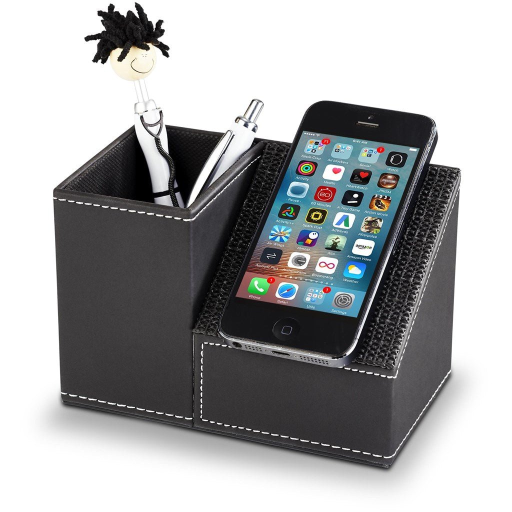 Altitude Advantage Desk Caddy & Phone Holder - Brand your company Logo! Get a quote - Promo Lingo