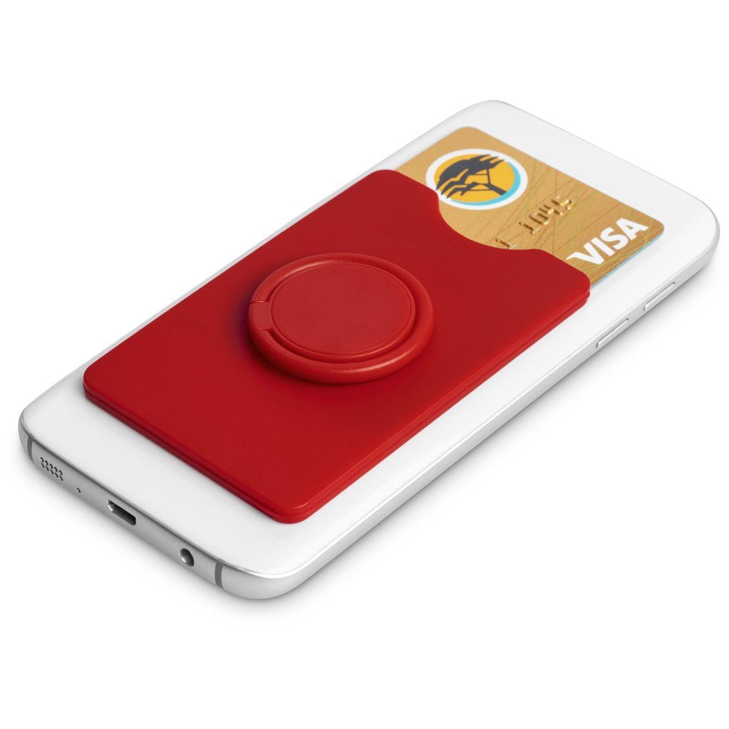 Altitude Axial Phone Card Holder, Ring Grip & Phone Stand - Brand your company Logo! Get a quote - Promo Lingo