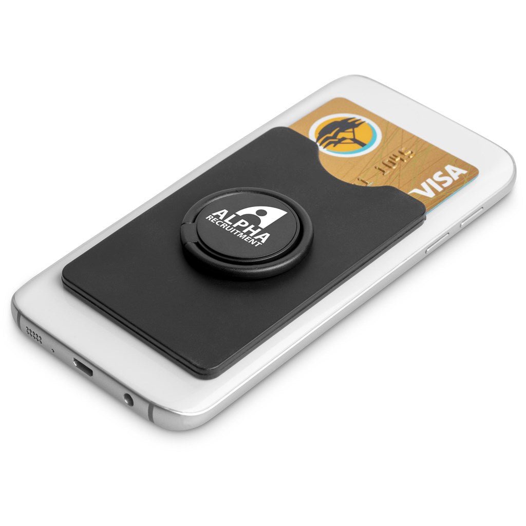 Altitude Axial Phone Card Holder, Ring Grip & Phone Stand - Brand your company Logo! Get a quote - Promo Lingo