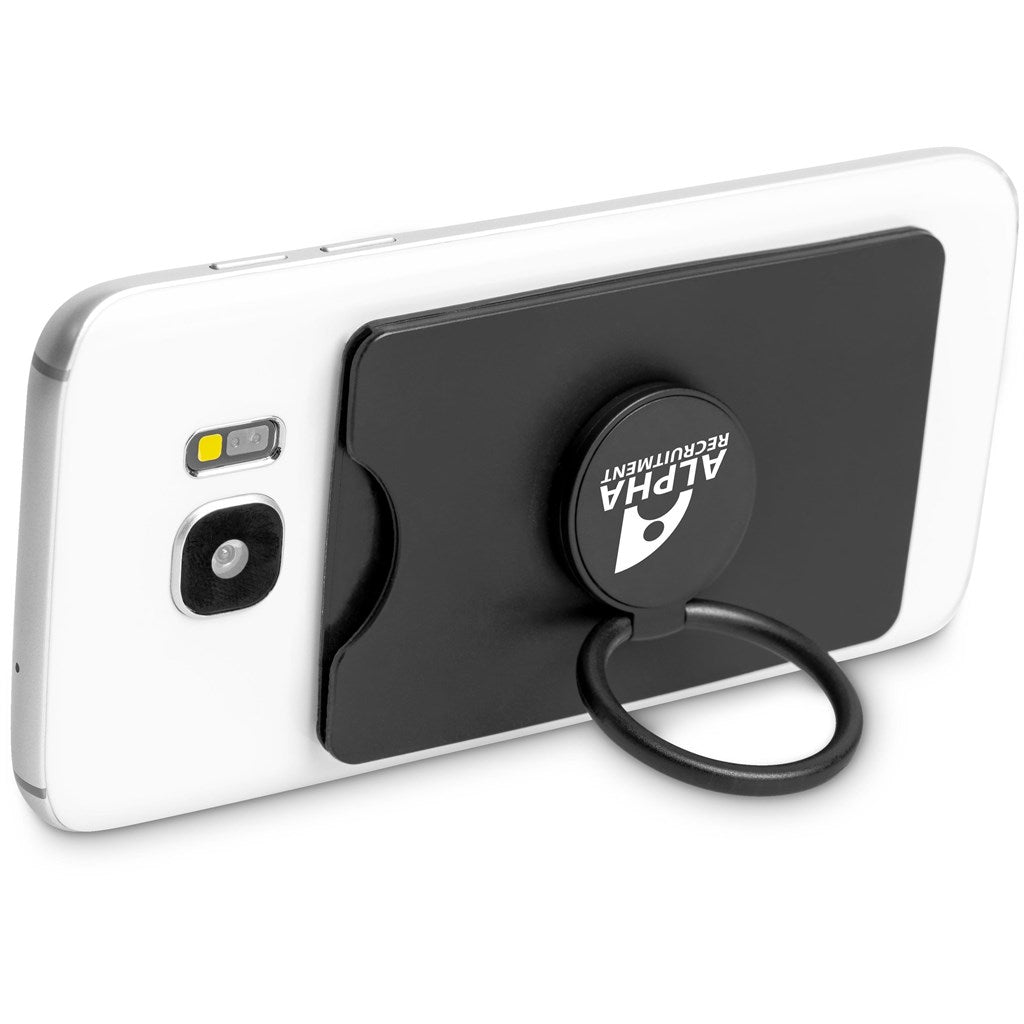 Altitude Axial Phone Card Holder, Ring Grip & Phone Stand - Brand your company Logo! Get a quote - Promo Lingo