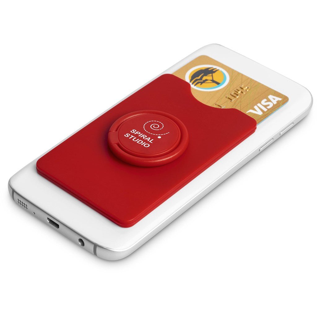 Altitude Axial Phone Card Holder, Ring Grip & Phone Stand - Brand your company Logo! Get a quote - Promo Lingo