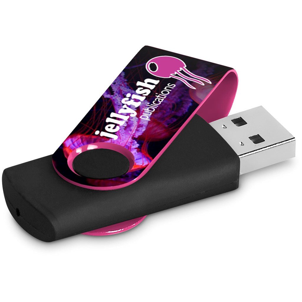 Altitude Axis Gyro Black Flash Drive - 16GB - Brand your company Logo! Get a quote - Promo Lingo