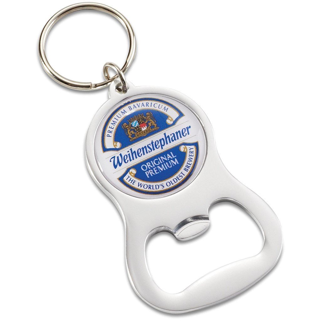 Altitude Chevron Dome Bottle Opener Keyholder for Branding - Brand your company Logo! Get a quote - Promo Lingo