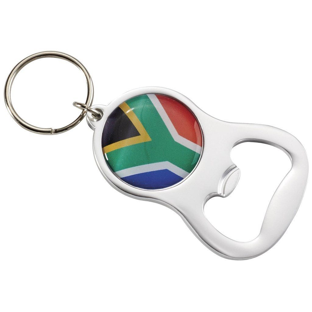 Altitude Chevron Dome Bottle Opener Keyholder for Branding - Brand your company Logo! Get a quote - Promo Lingo