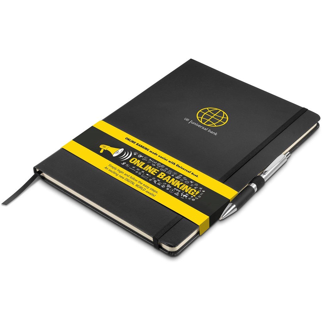 Altitude Fourth Estate A4 Hard Cover Notebook - Brand your company Logo! Get a quote - Promo Lingo