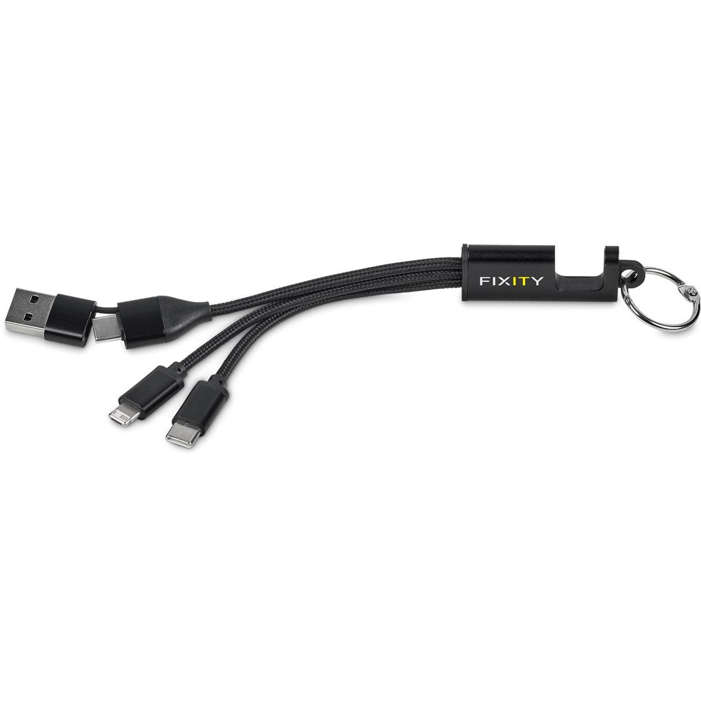 Altitude Furban 4 - in - 1 Charging Cable with Phone Stand - Brand your company Logo! Get a quote - Promo Lingo