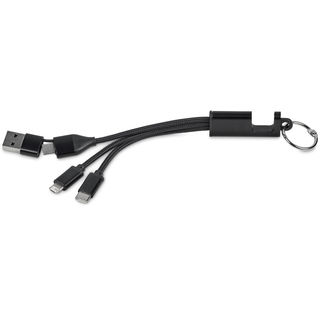 Altitude Furban 4 - in - 1 Charging Cable with Phone Stand - Brand your company Logo! Get a quote - Promo Lingo