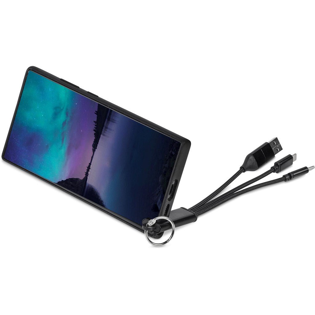 Altitude Furban 4 - in - 1 Charging Cable with Phone Stand - Brand your company Logo! Get a quote - Promo Lingo