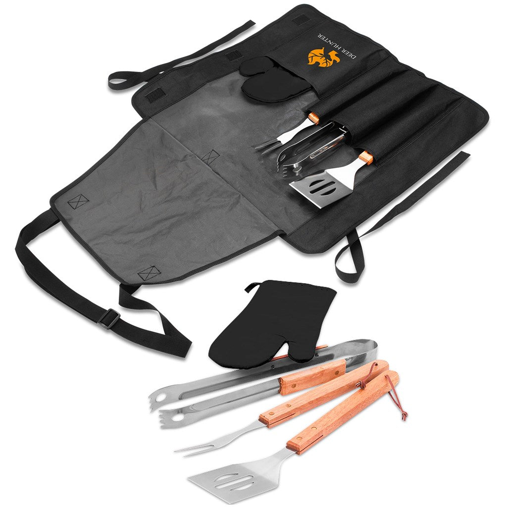 Altitude Griller 4 - Piece Braai Apron Set - Brand your company Logo! Get a quote - Promo Lingo