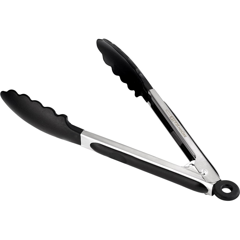 Altitude Happy Chef Tongs - Black - Brand your company Logo! Get a quote - Promo Lingo