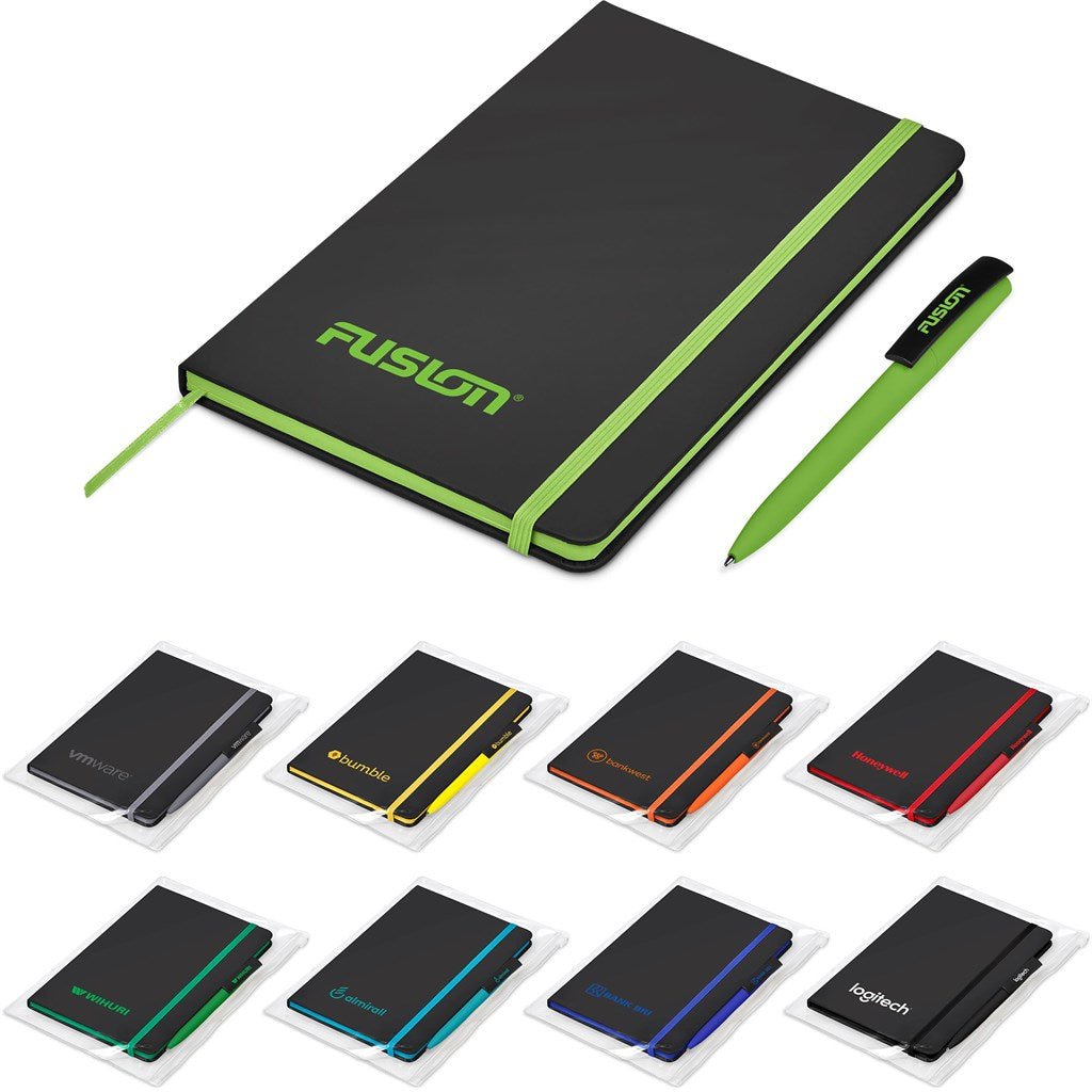 Altitude Johnson Notebook & Pen Set - Brand your company Logo! Get a quote - Promo Lingo