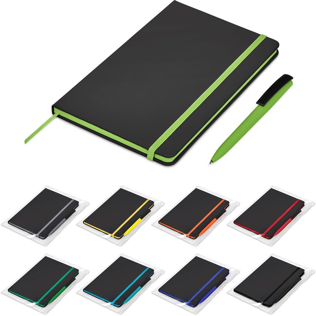 Altitude Johnson Notebook & Pen Set - Brand your company Logo! Get a quote - Promo Lingo