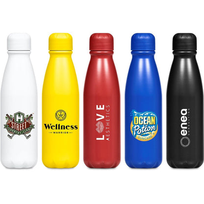Altitude Nevaeh Aluminium Water Bottle - 600ml Classic Design - Brand your company Logo! Get a quote - Promo Lingo
