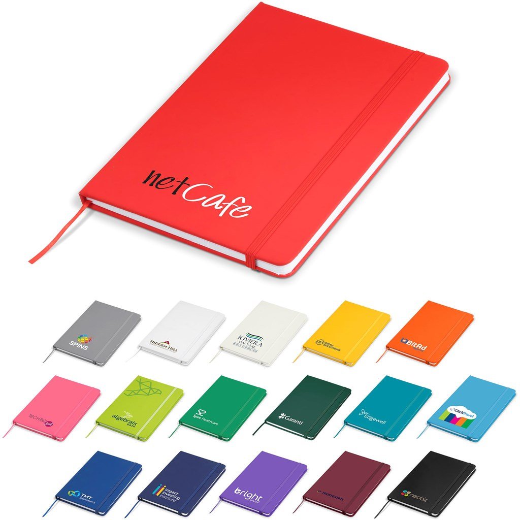 Altitude Omega A5 Hard Cover Notebook - Brand your company Logo! Get a quote - Promo Lingo