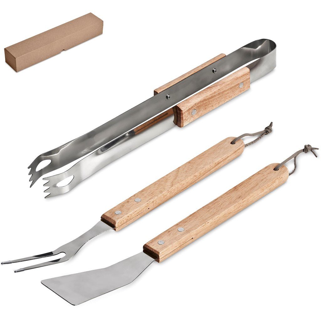 Altitude Palma Bamboo 3 - Piece Braai Set - Brand your company Logo! Get a quote - Promo Lingo