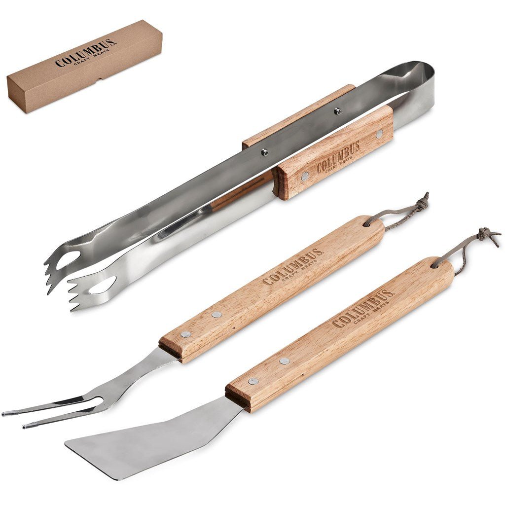 Altitude Palma Bamboo 3 - Piece Braai Set - Brand your company Logo! Get a quote - Promo Lingo