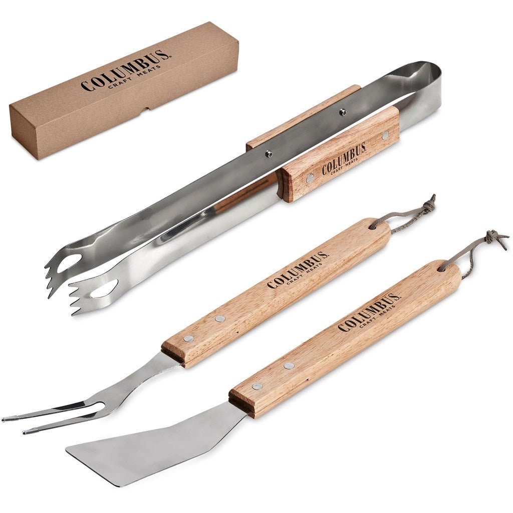 Altitude Palma Bamboo 3 - Piece Braai Set - Brand your company Logo! Get a quote - Promo Lingo