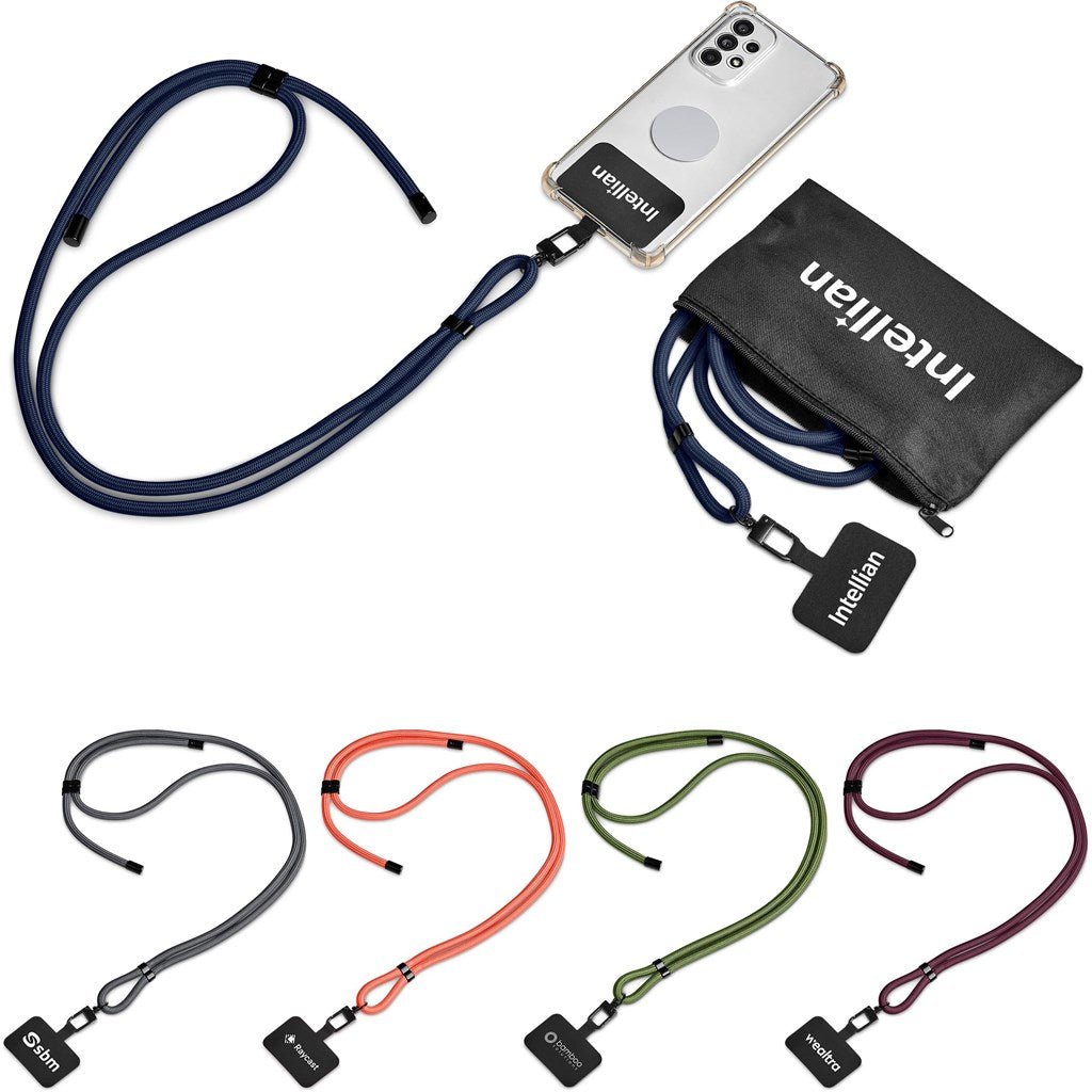 Altitude Resort Crossbody Phone Strap in Pouch - Brand your company Logo! Get a quote - Promo Lingo