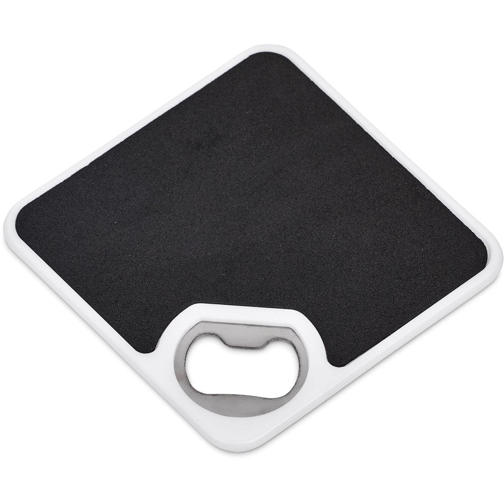 Altitude Sela Recycled Plastic Bottle Opener Coaster - Brand your company Logo! Get a quote - Promo Lingo