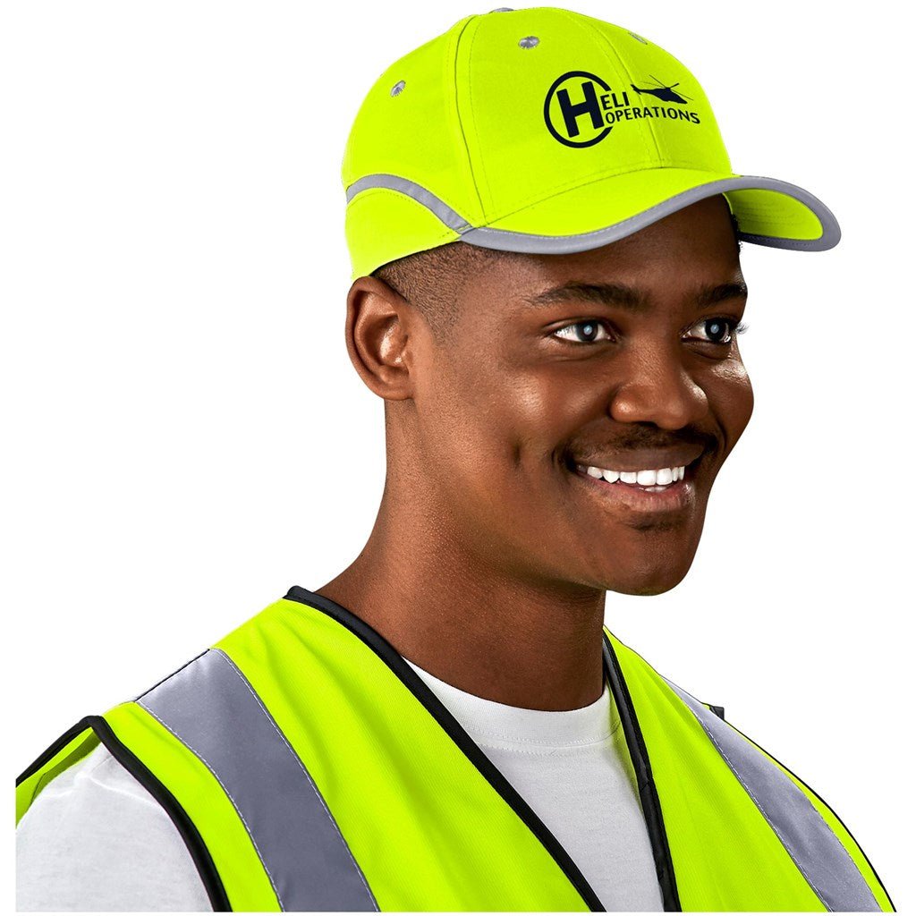 Altitude Signal Hi - Viz Reflective Cap - Brand your company Logo! Get a quote - Promo Lingo