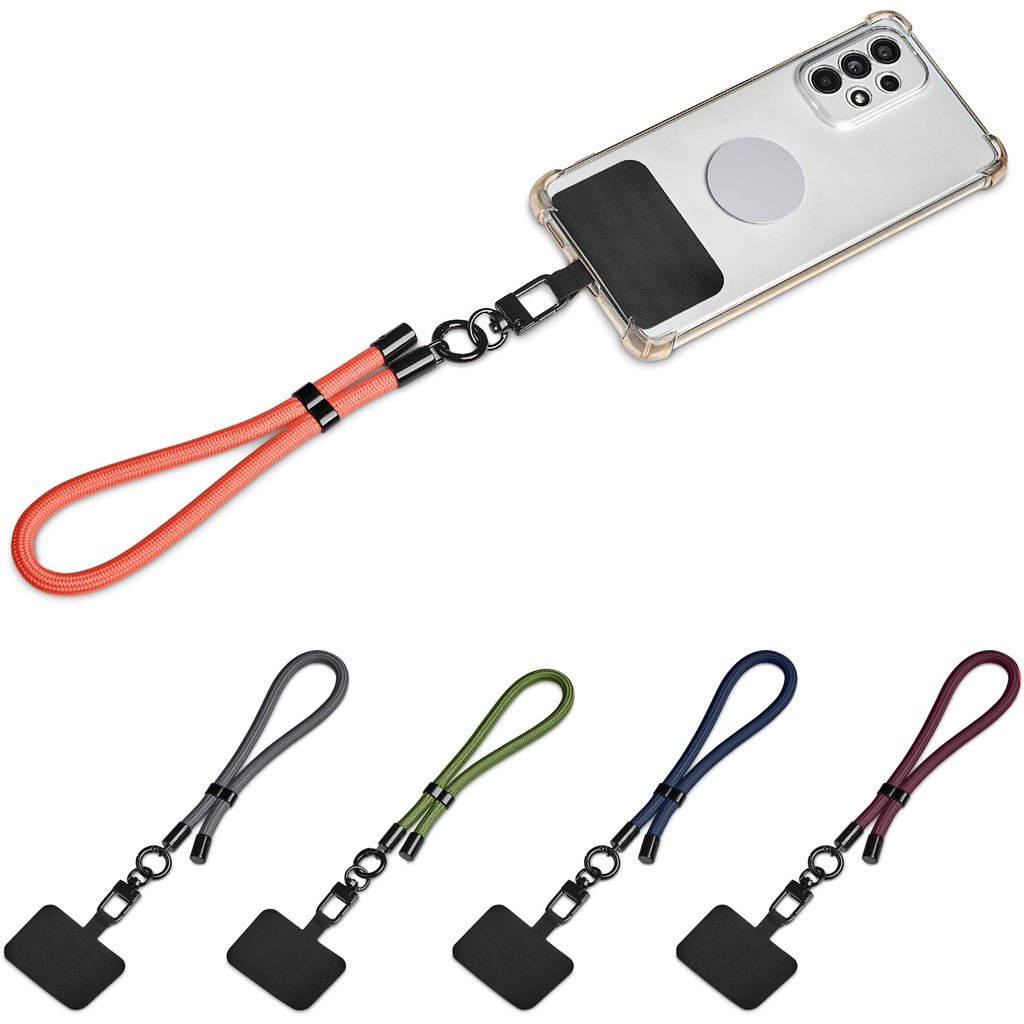 Altitude Silhouette Wrist Phone Strap - Brand your company Logo! Get a quote - Promo Lingo