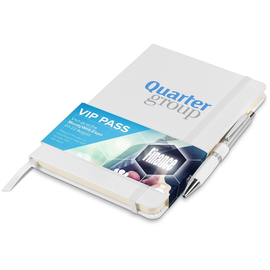 Altitude Stanford A5 Hard Cover Notebook - Brand your company Logo! Get a quote - Promo Lingo
