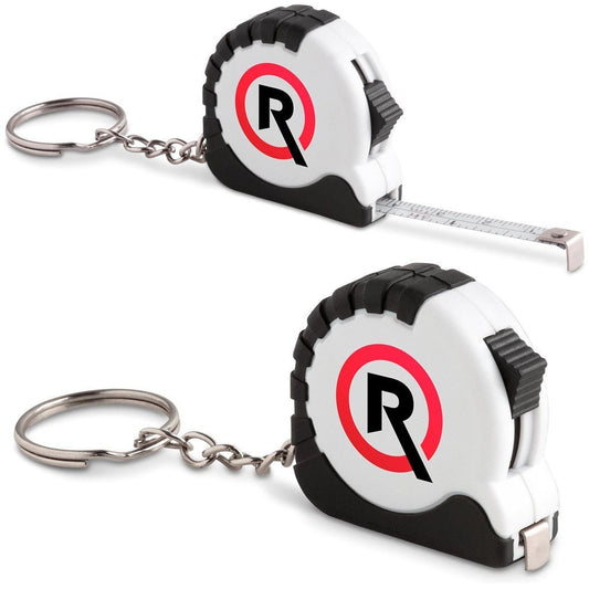 Altitude Surveyor Tape Measure Keyholder - 1 Metre - Brand your company Logo! Get a quote - Promo Lingo