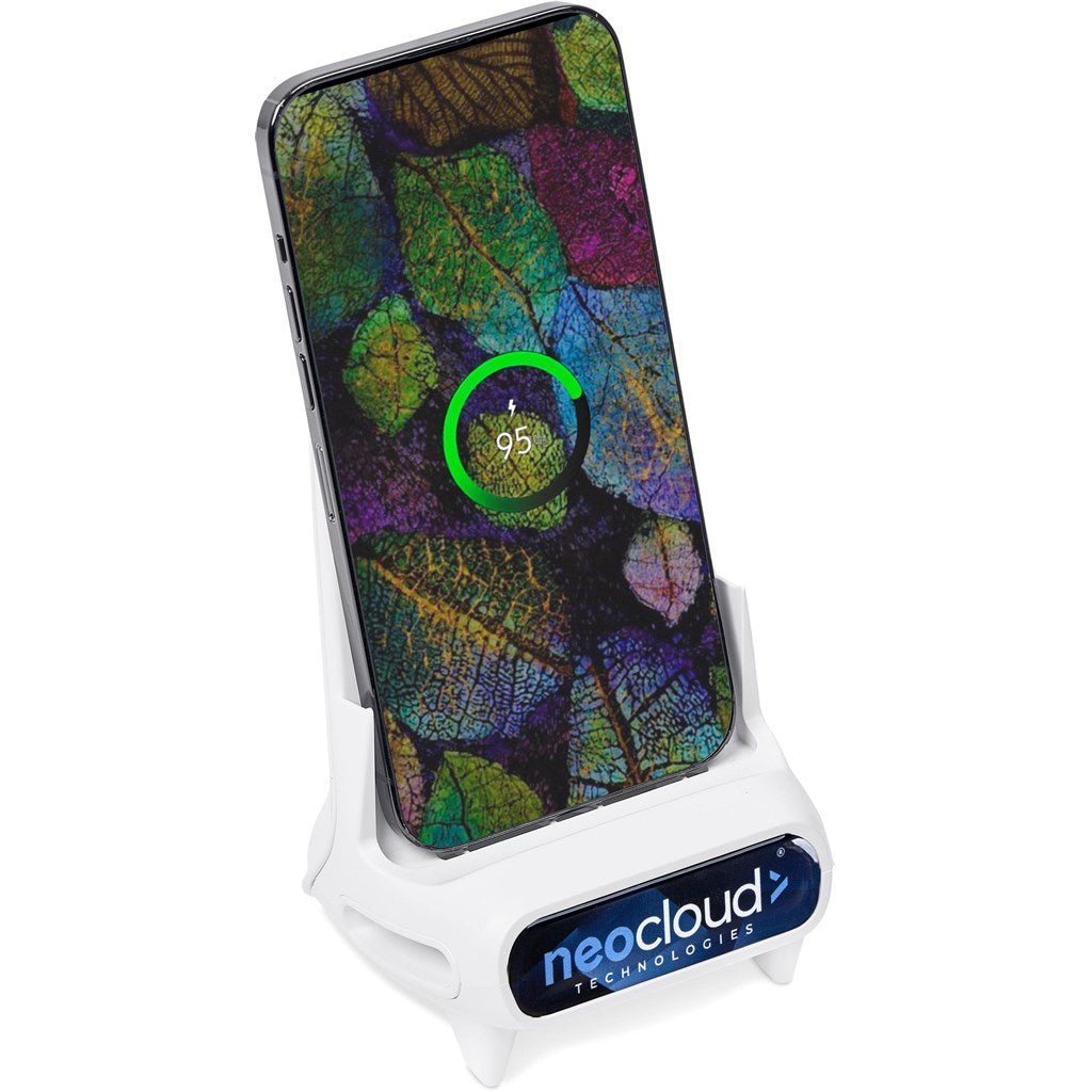 Altitude Wingback Wireless Charging Phone Stand - Brand your company Logo! Get a quote - Promo Lingo