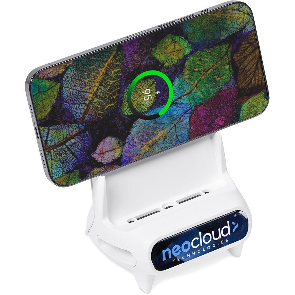 Altitude Wingback Wireless Charging Phone Stand - Brand your company Logo! Get a quote - Promo Lingo