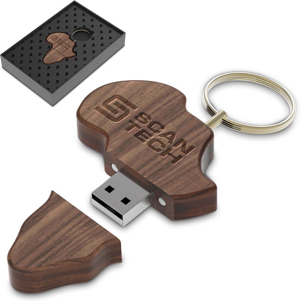 Andy Cartwright Afrique Flash Drive Keyholder - 16GB - Brand your company Logo! Get a quote - Promo Lingo