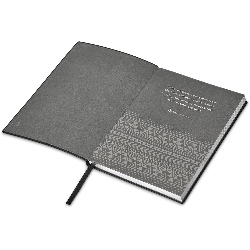 Andy Cartwright Symmetry A5 Soft Cover Notebook - BL - Brand your company Logo! Get a quote - Promo Lingo