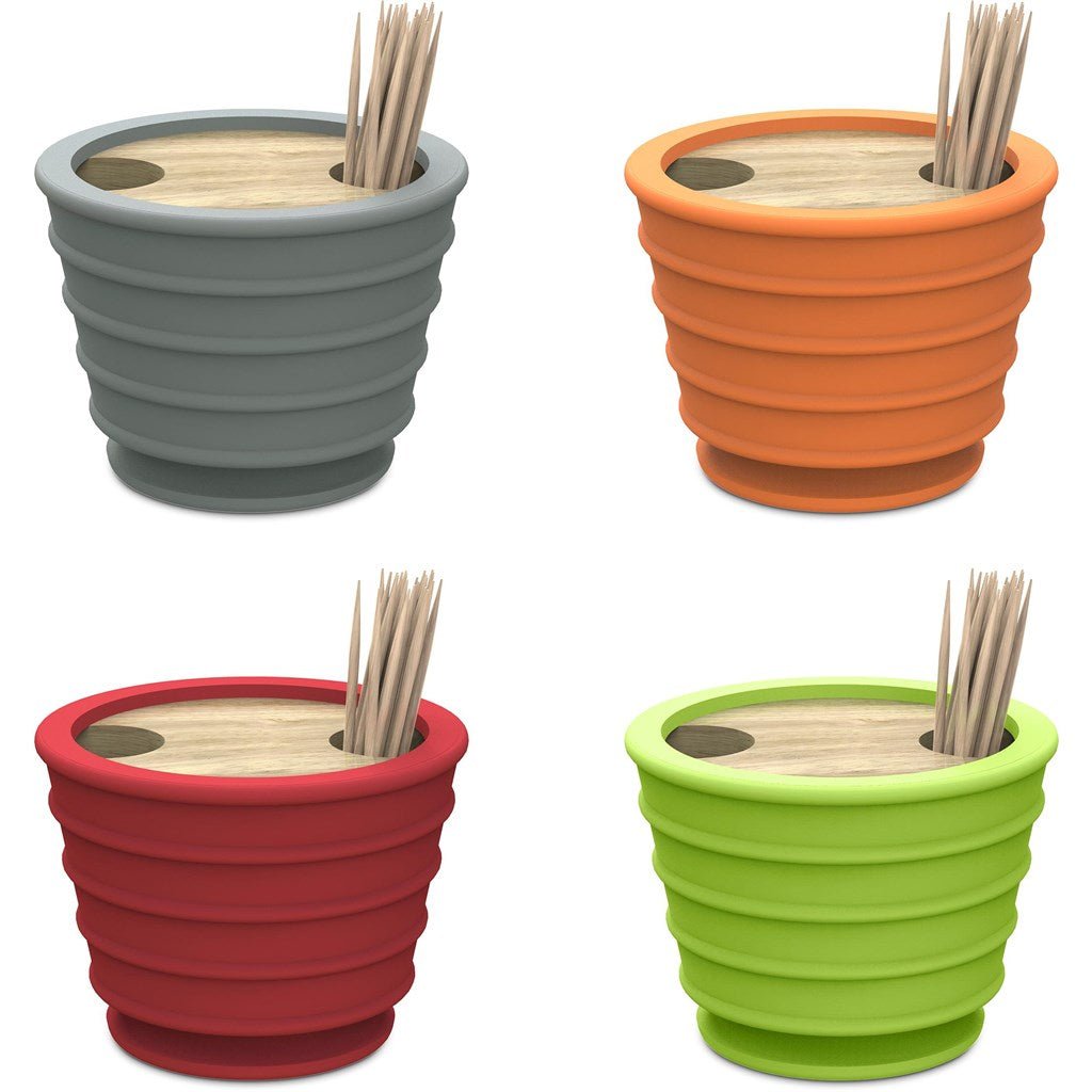 Andy Cartwright Toothpick Holder & Dispenser - Brand your company Logo! Get a quote - Promo Lingo