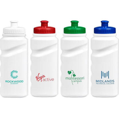 Annex Plastic Water Bottle - 500ml with Volume Markings - Brand your company Logo! Get a quote - Promo Lingo