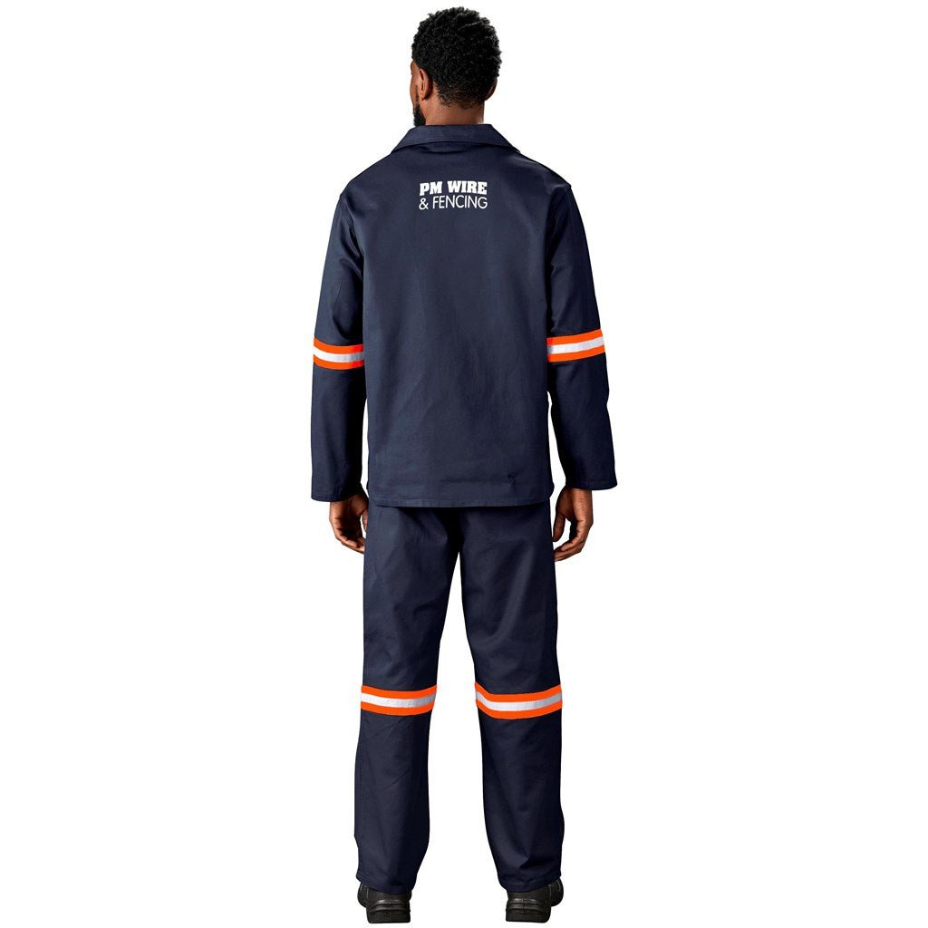 Artisan Premium 100% Cotton Jacket - Reflective Arms - Orange Tape - Brand your company Logo! Get a quote - Promo Lingo