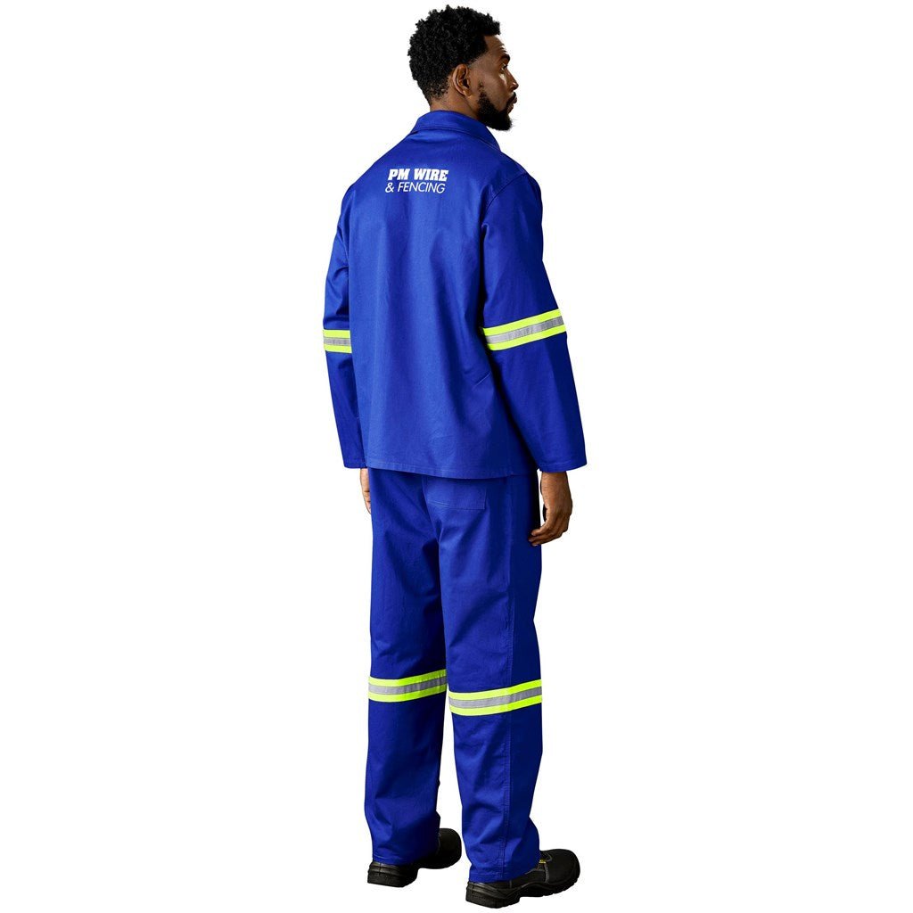 Artisan Premium 100% Cotton Jacket - Reflective Arms - Yellow Tape - Brand your company Logo! Get a quote - Promo Lingo