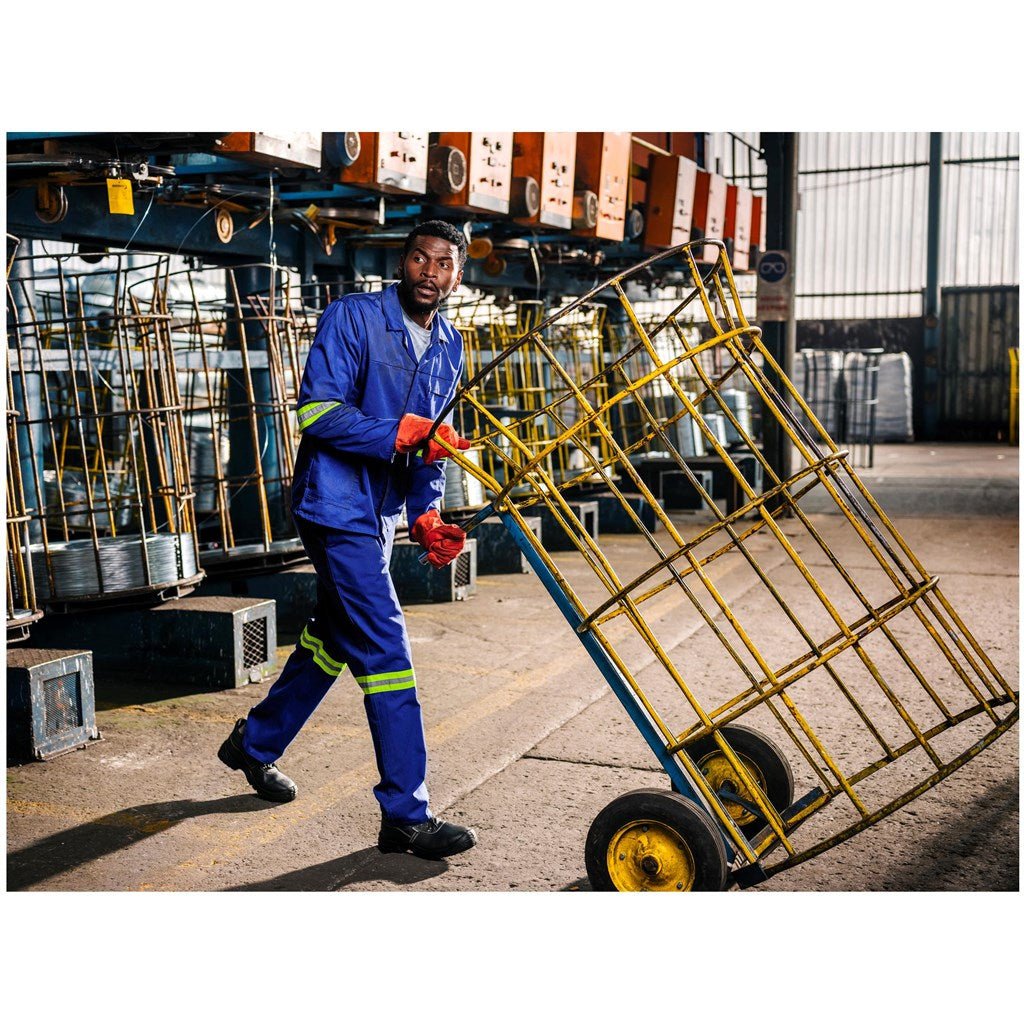Artisan Premium 100% Cotton Jacket - Reflective Arms - Yellow Tape - Brand your company Logo! Get a quote - Promo Lingo