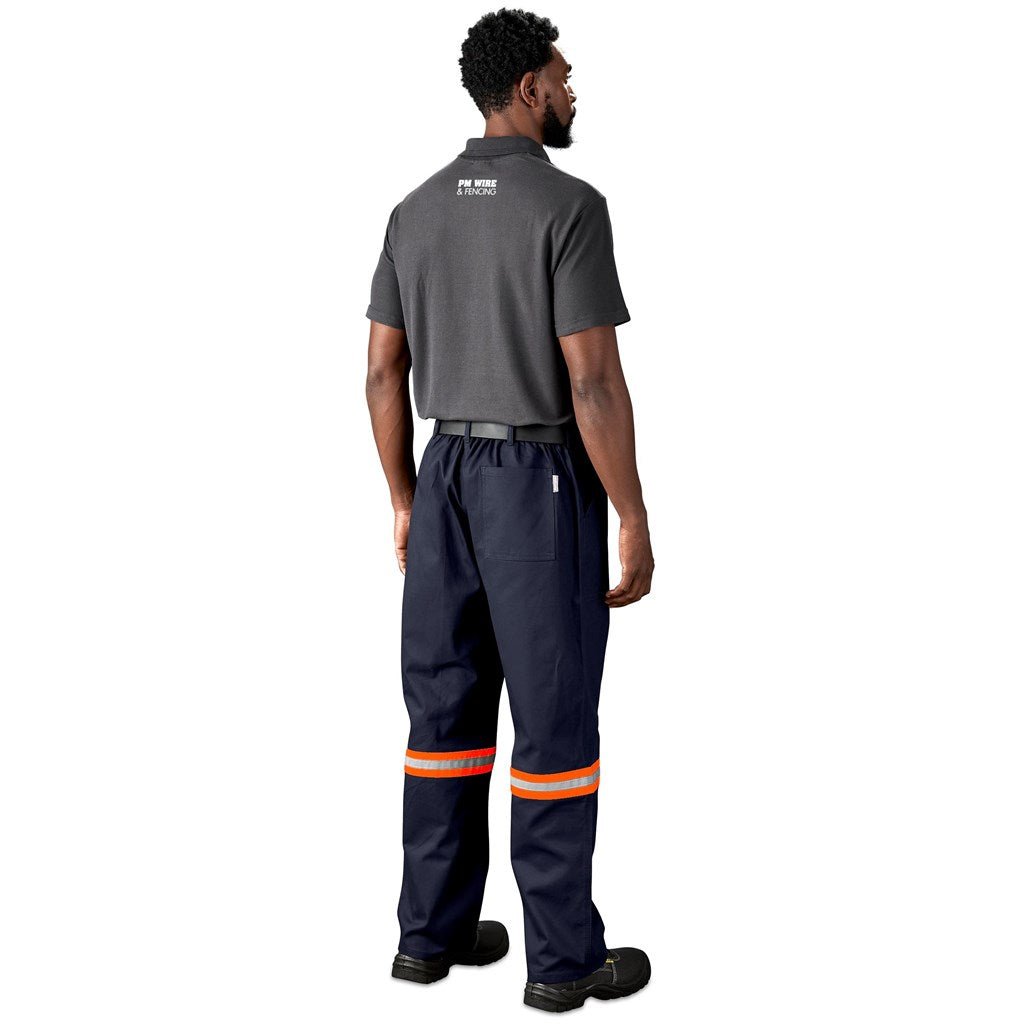 Artisan Premium 100% Cotton Pants - Reflective Legs - Orange Tape - Brand your company Logo! Get a quote - Promo Lingo