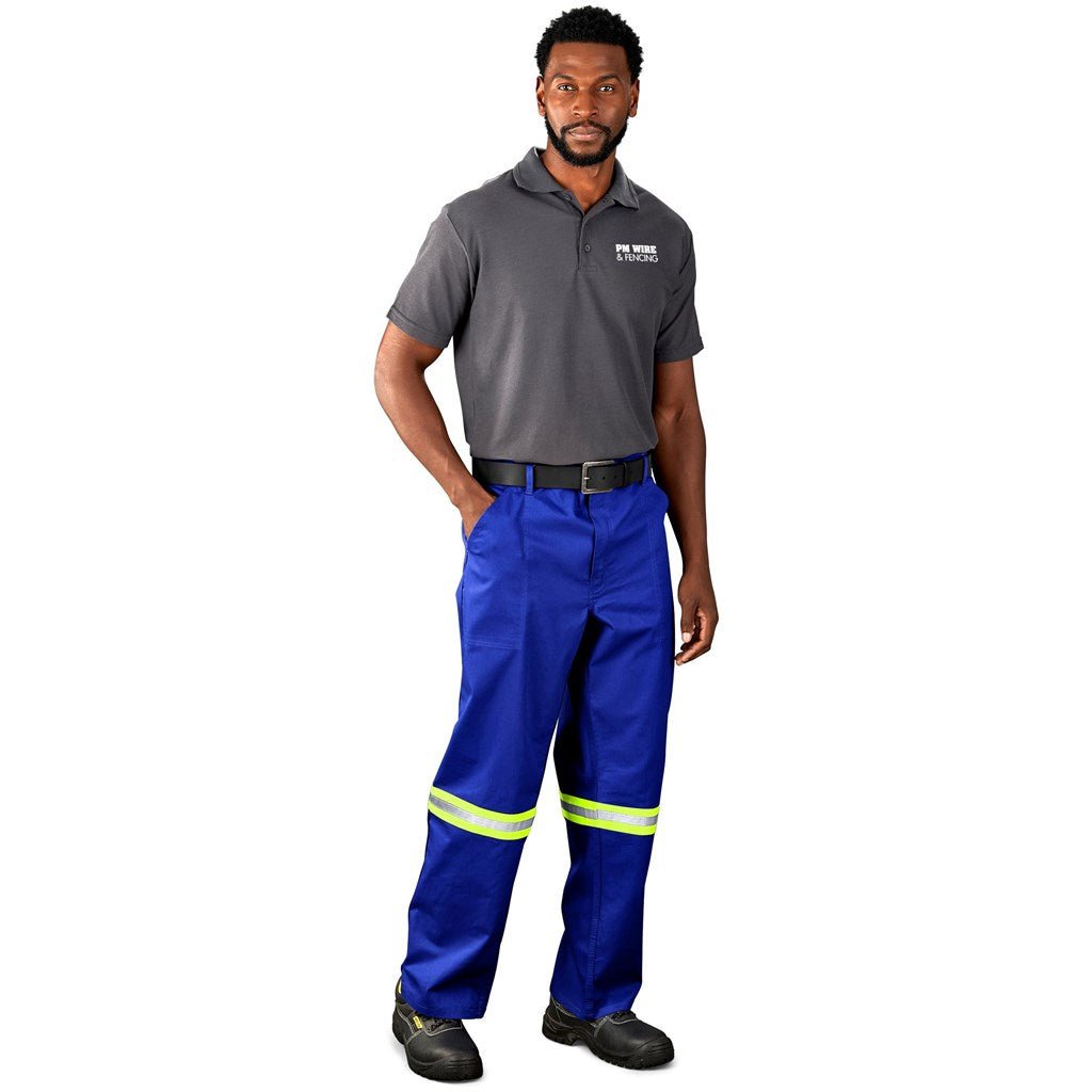 Artisan Premium 100% Cotton Pants - Reflective Legs - Yellow Tape - Brand your company Logo! Get a quote - Promo Lingo