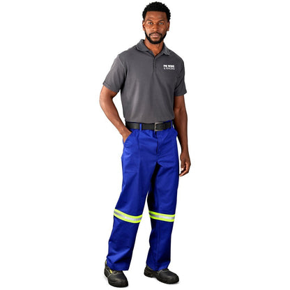 Artisan Premium 100% Cotton Pants - Reflective Legs - Yellow Tape - Brand your company Logo! Get a quote - Promo Lingo
