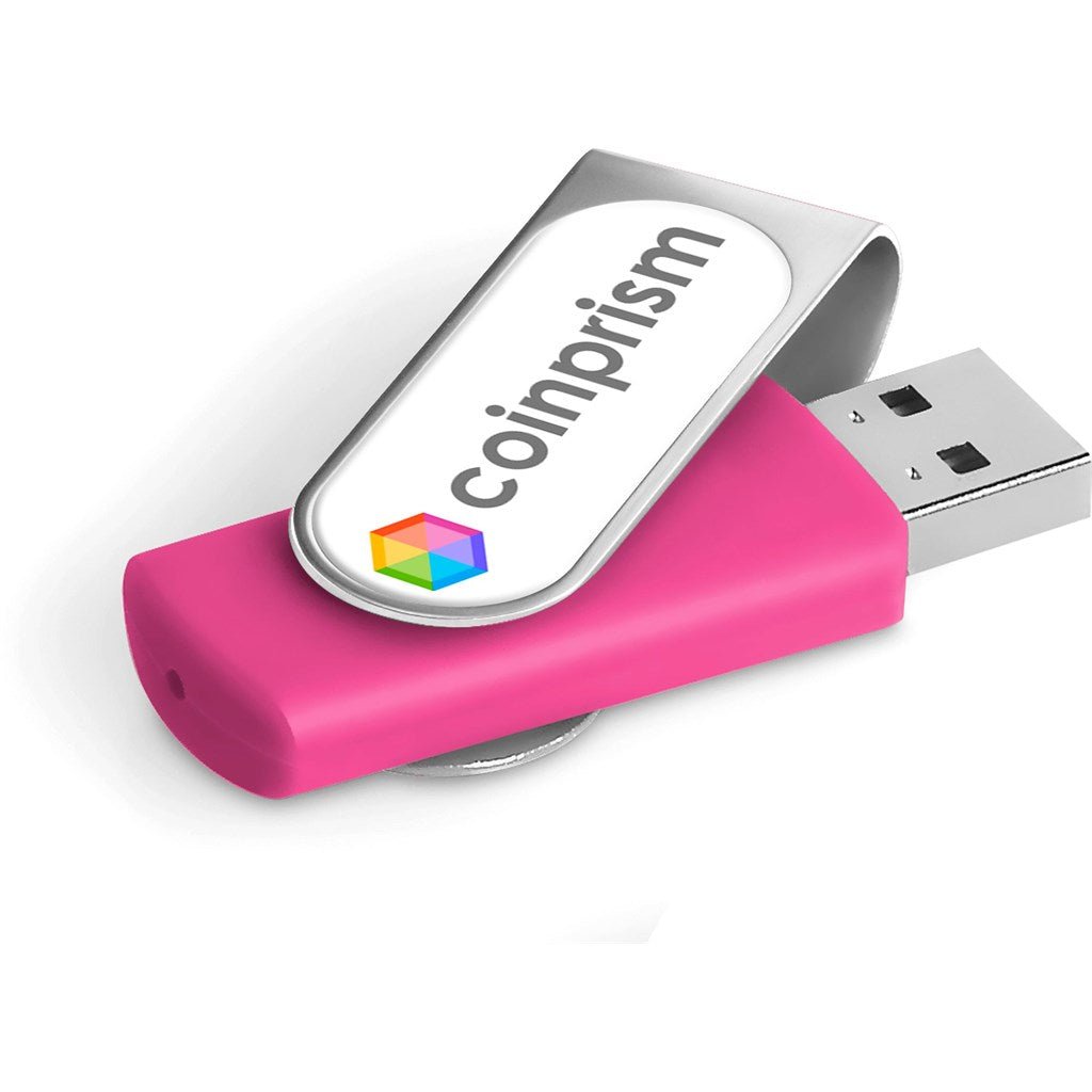 Axis Dome Flash Drive - 8GB - Pink - Brand your company Logo! Get a quote - Promo Lingo