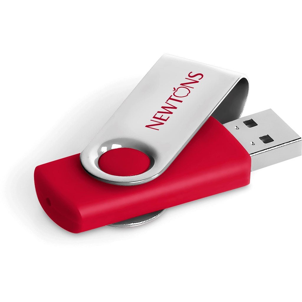 Axis Glint Flash Drive - 8GB - Red - Brand your company Logo! Get a quote - Promo Lingo